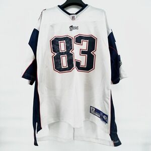 Vintage Deion Branch #83 New England Patriots‎ Reebok NFL Jersey Men's 2XL